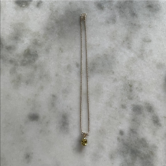 Judith Ripka Limone/Citrine 925 Sterling Silver + Gold Overlay Pendant Necklace - Picture 13 of 13